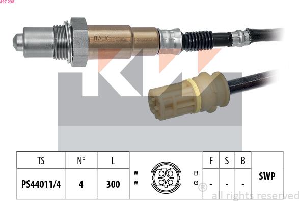 KW 497 298 - Sonde lambda cwaw.fr