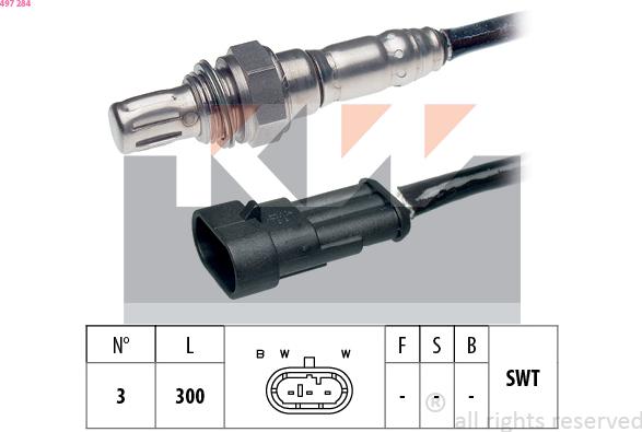 KW 497 284 - Sonde lambda cwaw.fr