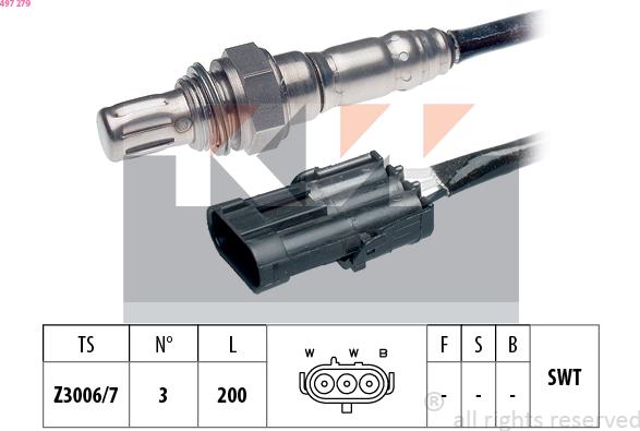 KW 497 279 - Sonde lambda cwaw.fr