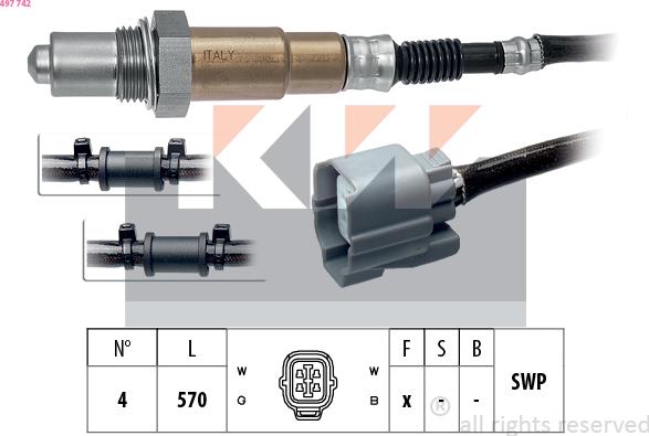 KW 497 742 - Sonde lambda cwaw.fr