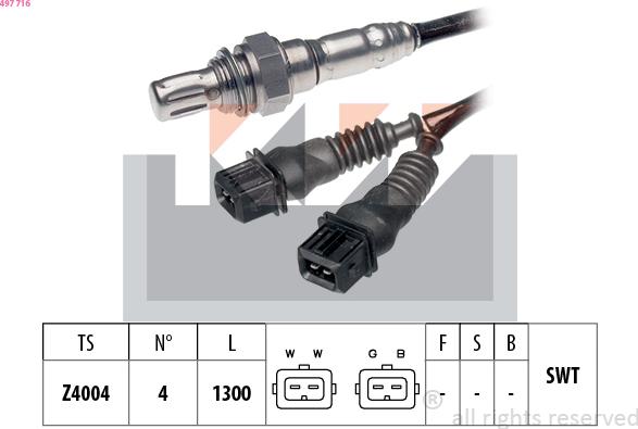 KW 497 716 - Sonde lambda cwaw.fr