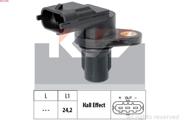 KW 453 556 - Capteur, position d'arbre à cames cwaw.fr