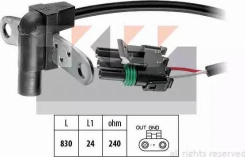 KW 453 026 - Capteur d'angle, vilebrequin cwaw.fr