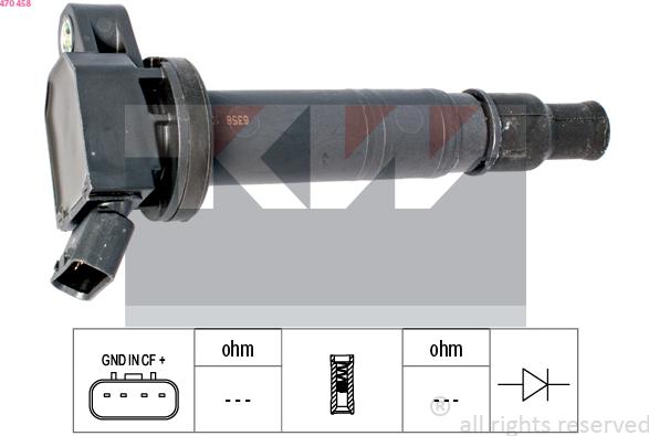 KW 470 458 - Bobine d'allumage cwaw.fr