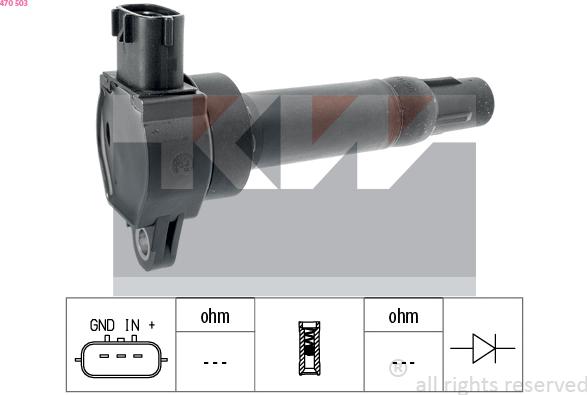 KW 470 503 - Bobine d'allumage cwaw.fr