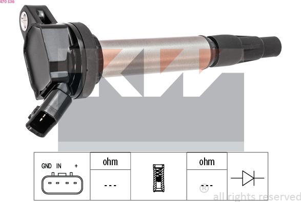 KW 470 536 - Bobine d'allumage cwaw.fr