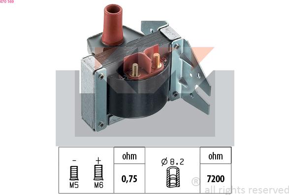 KW 470 169 - Bobine d'allumage cwaw.fr