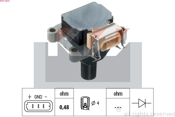 KW 470 162S - Bobine d'allumage cwaw.fr