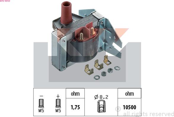 KW 470 101D - Bobine d'allumage cwaw.fr