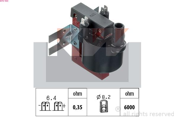 KW 470 103 - Bobine d'allumage cwaw.fr