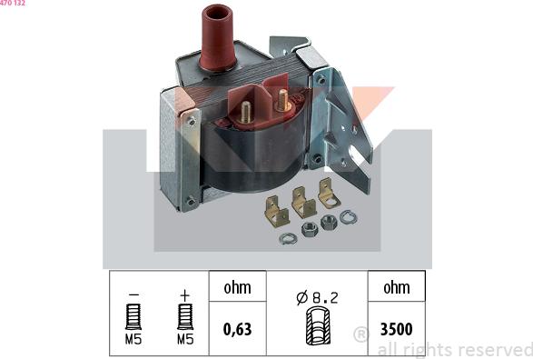 KW 470 132 - Bobine d'allumage cwaw.fr