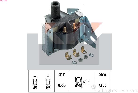 KW 470 126 - Bobine d'allumage cwaw.fr