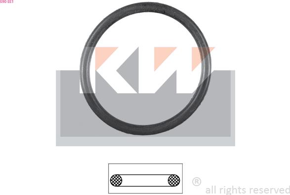 KW 590 551 - Joint d'étanchéité, thermostat cwaw.fr