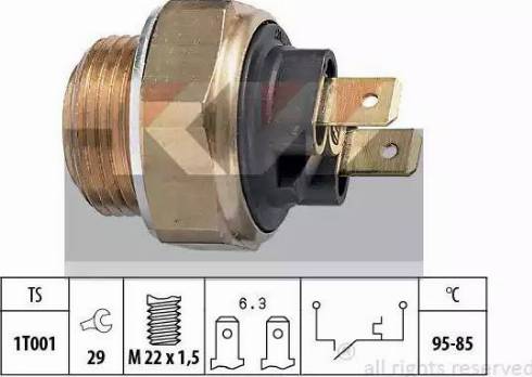 KW 550 033 - Interrupteur de température, ventilateur de radiateur cwaw.fr