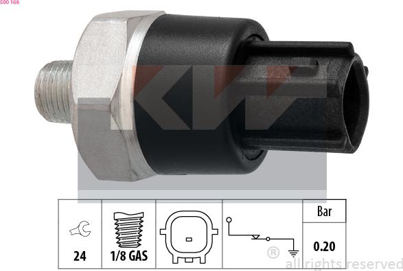 KW 500 166 - Capteur, pression d'huile cwaw.fr