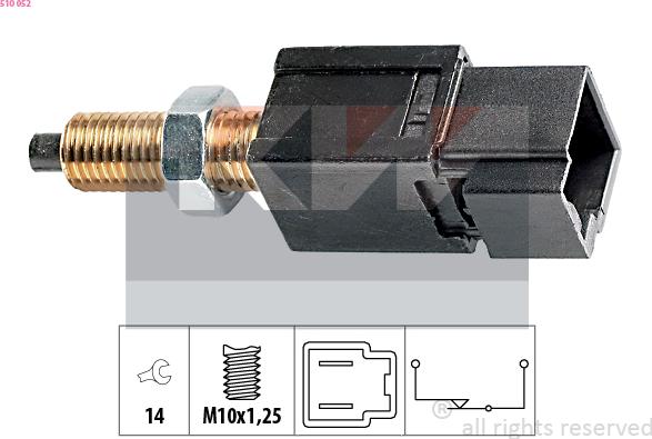 KW 510 052 - Interrupteur des feux de freins cwaw.fr