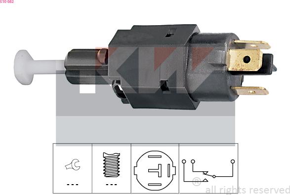 KW 510 082 - Interrupteur des feux de freins cwaw.fr