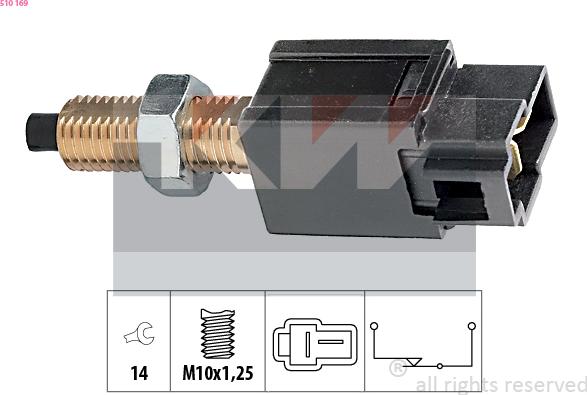 KW 510 169 - Interrupteur des feux de freins cwaw.fr