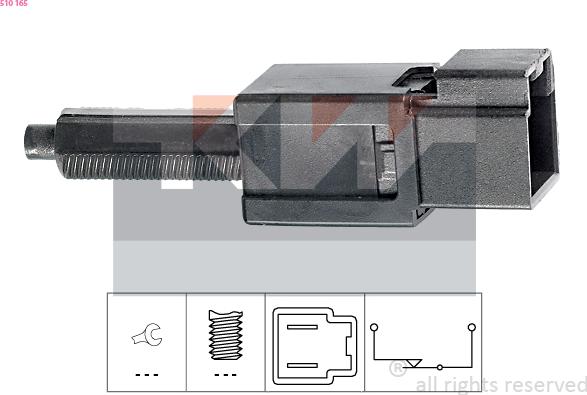 KW 510 165 - Interrupteur des feux de freins cwaw.fr