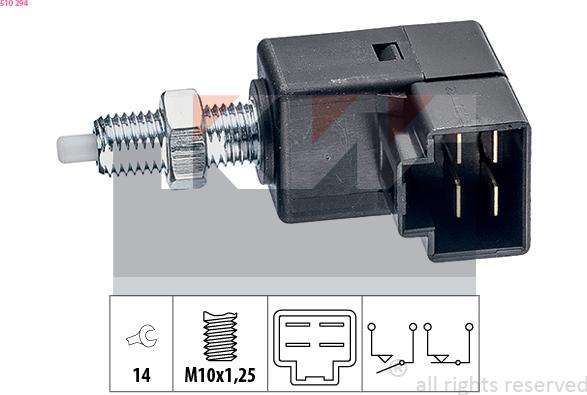 KW 510 294 - Interrupteur des feux de freins cwaw.fr