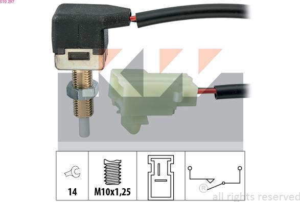 KW 510 297 - Commande, embrayage (régulateur de vitesse) cwaw.fr