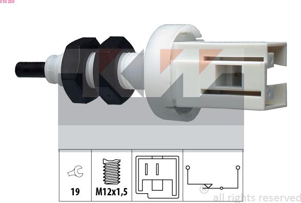 KW 510 250 - Interrupteur des feux de freins cwaw.fr