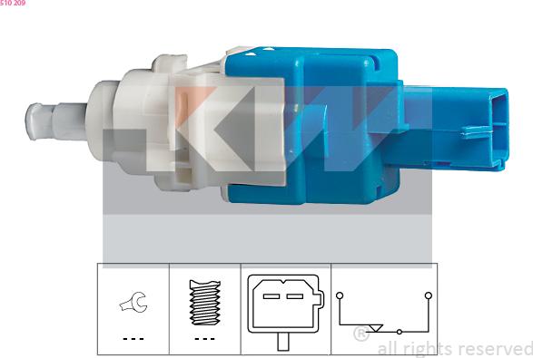 KW 510 209 - Commande, embrayage (régulateur de vitesse) cwaw.fr