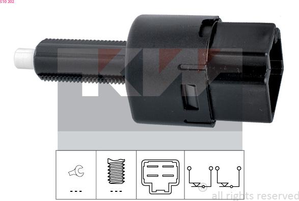 KW 510 202 - Interrupteur des feux de freins cwaw.fr