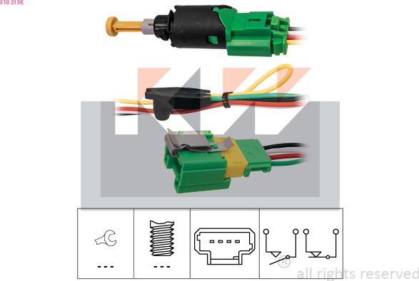 KW 510 213K - Interrupteur des feux de freins cwaw.fr