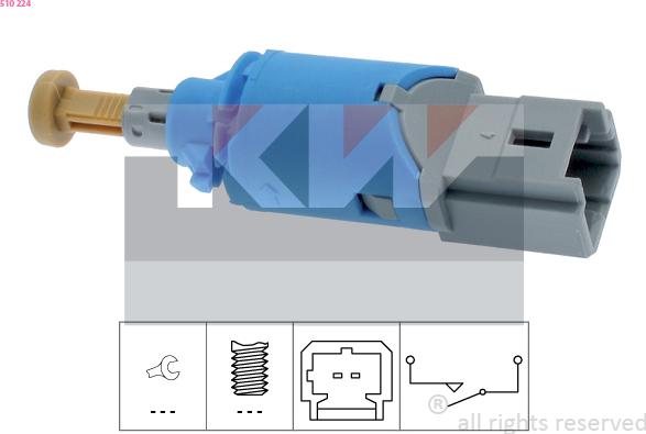 KW 510 224 - Interrupteur des feux de freins cwaw.fr