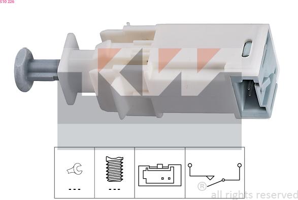 KW 510 226 - Commande, embrayage (régulateur de vitesse) cwaw.fr