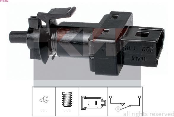 KW 510 222 - Interrupteur des feux de freins cwaw.fr