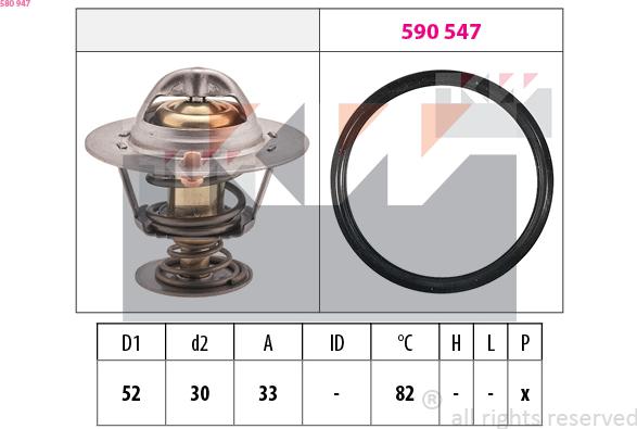 KW 580 947 - Thermostat d'eau cwaw.fr