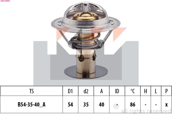 KW 580 498S - Thermostat d'eau cwaw.fr