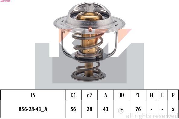 KW 580 403S - Thermostat d'eau cwaw.fr