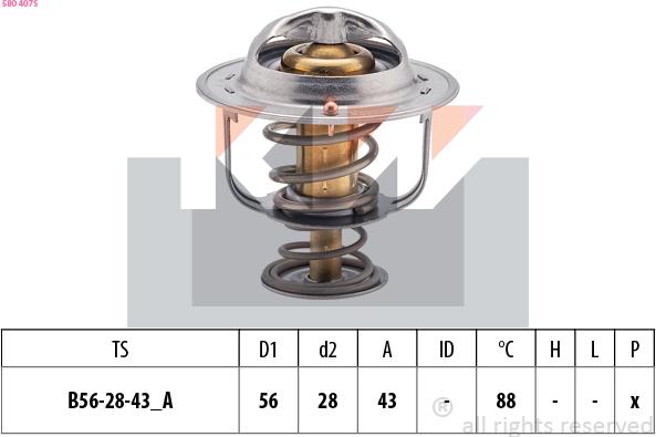 KW 580 407S - Thermostat d'eau cwaw.fr