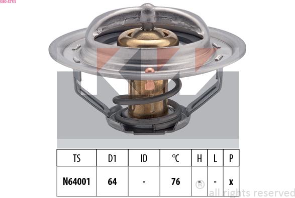 KW 580 475S - Thermostat d'eau cwaw.fr