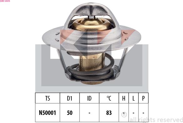 KW 580 543S - Thermostat d'eau cwaw.fr