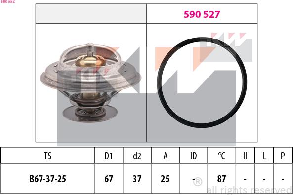 KW 580 552 - Thermostat d'eau cwaw.fr