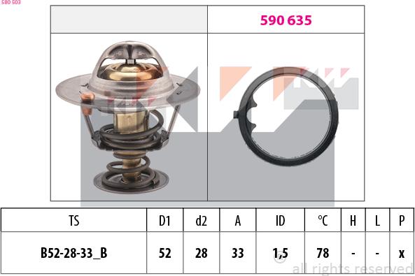 KW 580 503 - Thermostat d'eau cwaw.fr