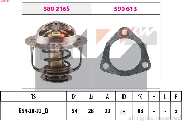 KW 580 535 - Thermostat d'eau cwaw.fr