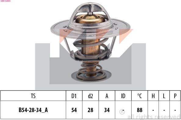 KW 580 536S - Thermostat d'eau cwaw.fr