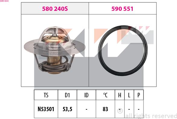 KW 580 654 - Thermostat d'eau cwaw.fr