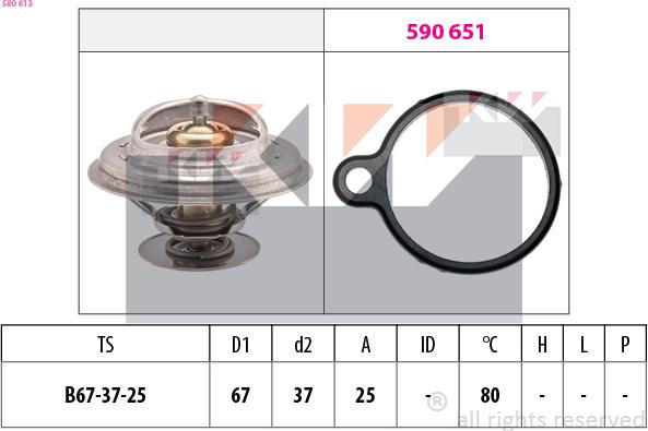 KW 580 613 - Thermostat d'eau cwaw.fr