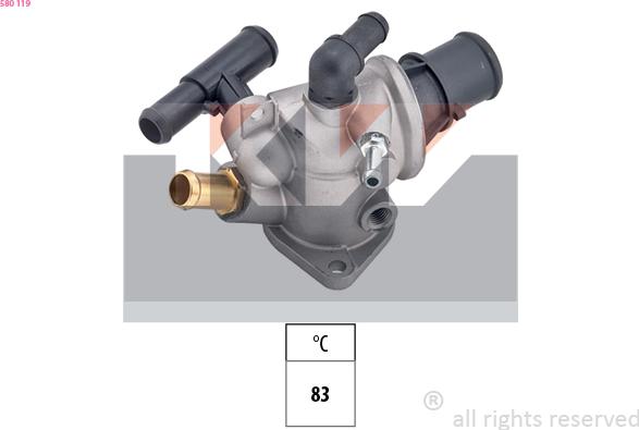 KW 580 119 - Thermostat d'eau cwaw.fr