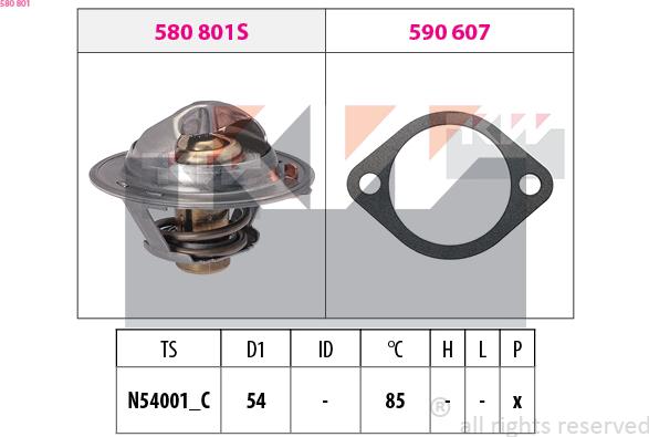 KW 580 801 - Thermostat d'eau cwaw.fr