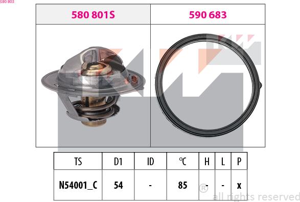 KW 580 803 - Thermostat d'eau cwaw.fr