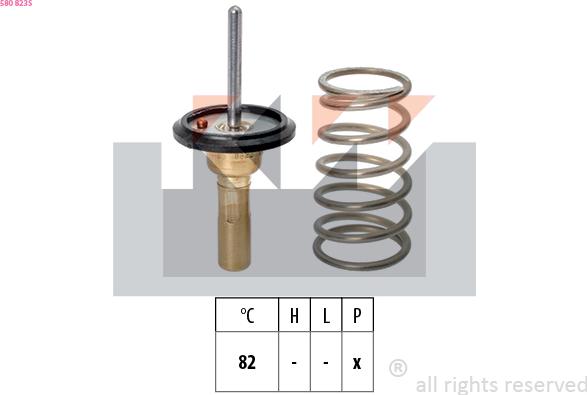 KW 580 823S - Thermostat d'eau cwaw.fr