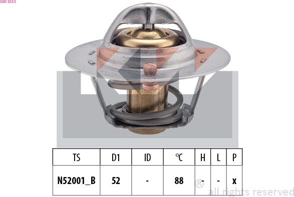 KW 580 355S - Thermostat d'eau cwaw.fr