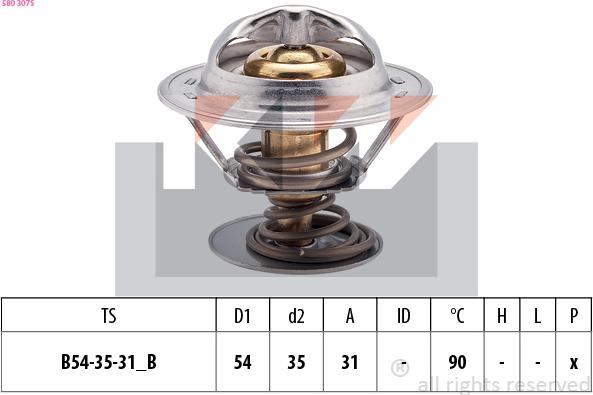 KW 580 307S - Thermostat d'eau cwaw.fr